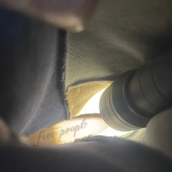 FREE PEOPLE REAL FUR TALL COLORBLOCK BOOTS - 37 EURO/ 7 US ๐๐ค๐คโ๏ธ - Picture 10 of 10